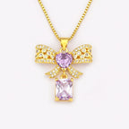 Bowknot Heart Necklace