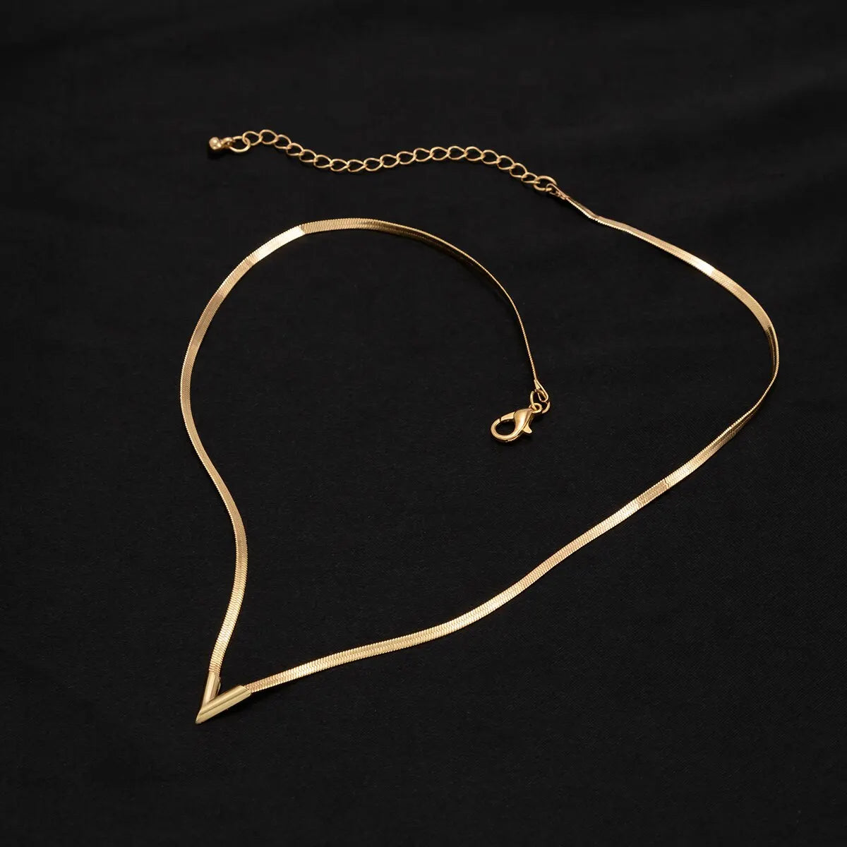 V Shaped Snake Chain Necklace