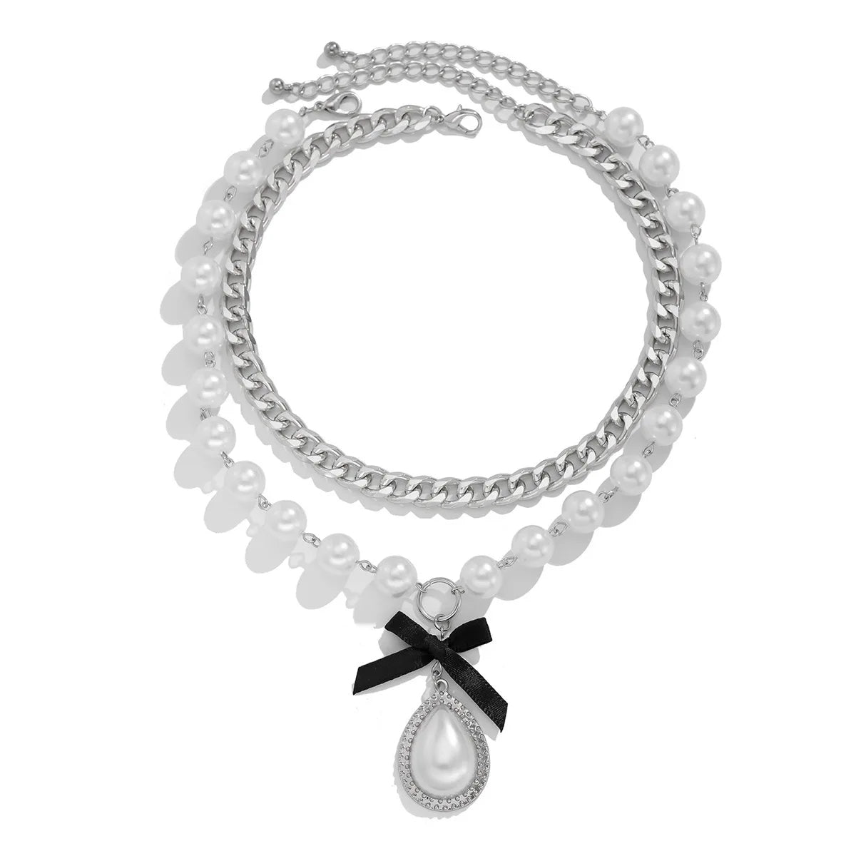 3 PCS Pearl Water Drop Choker Necklace