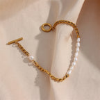 Pearl Buckle Chain Bracelet