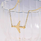 Dainty Airplane Necklace