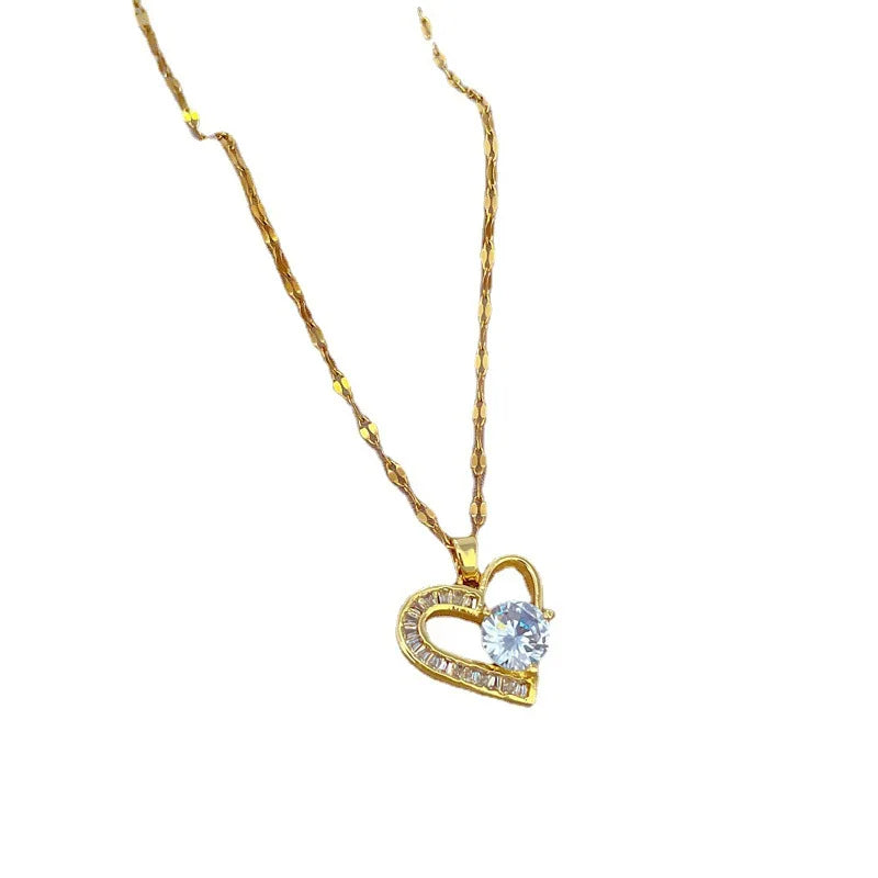 Asymmetrical Heart Necklace