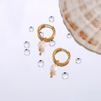 Freshwater Pearl Hoop Earrings