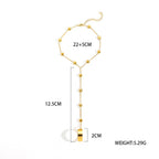 Heart Chain Ring Bracelet