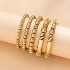 5 PCS Beaded Bracelet Stack Set