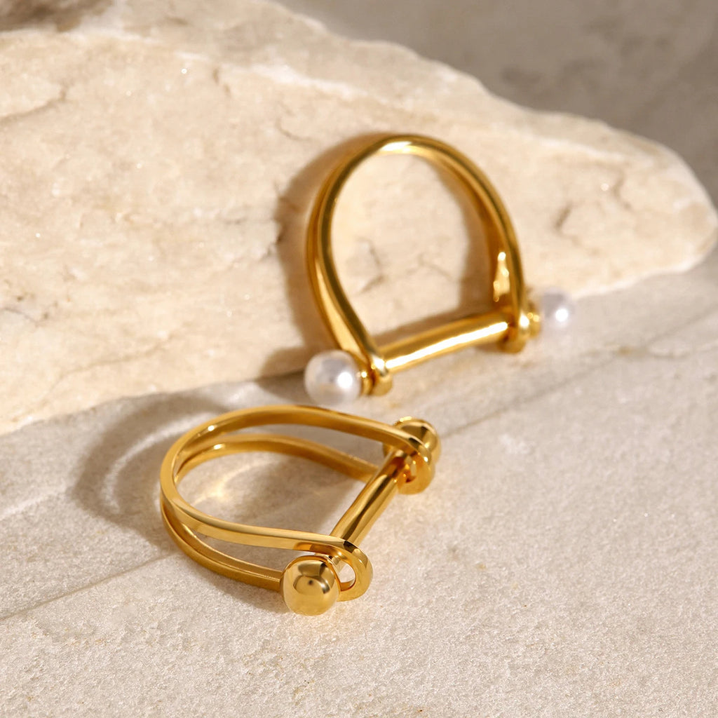 Gold Horseshoe Ring