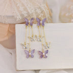 Butterfly Tassel Earrings