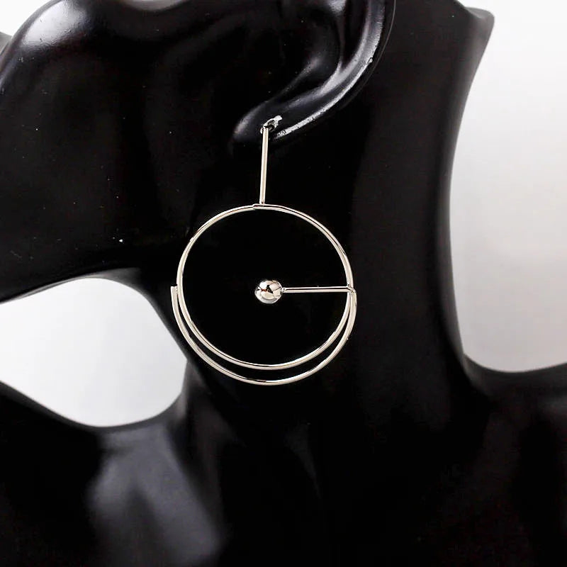 Exaggerated Big Circle Earrings