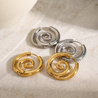 Spiral Hoop Earrings
