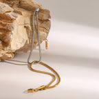 Dual Tone Chain Bracelet