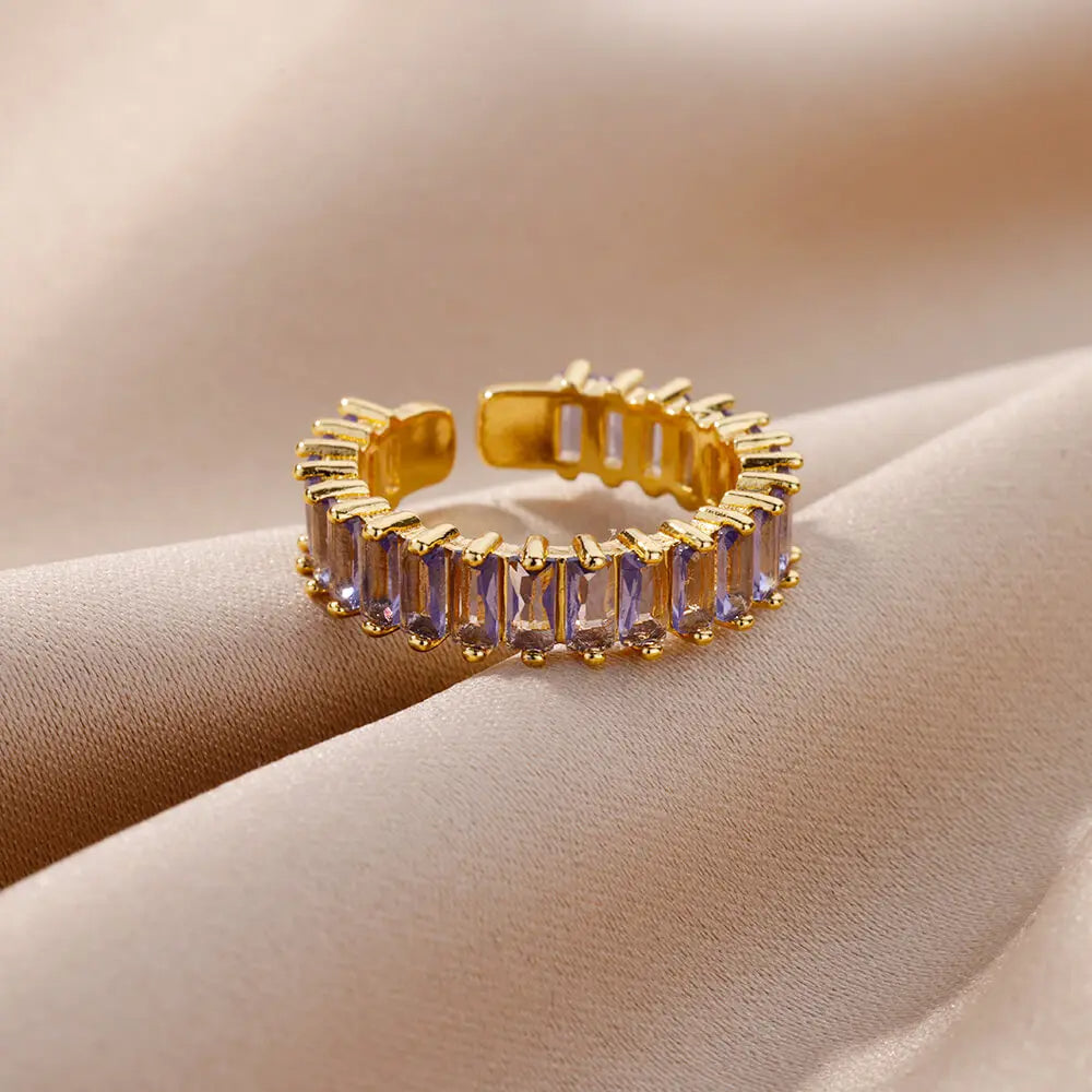 Colored Zircon Ring