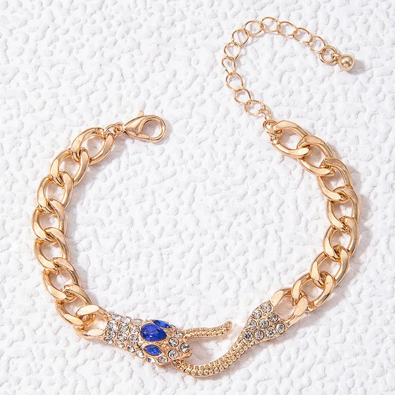 Crystal Snake Stone Bracelet