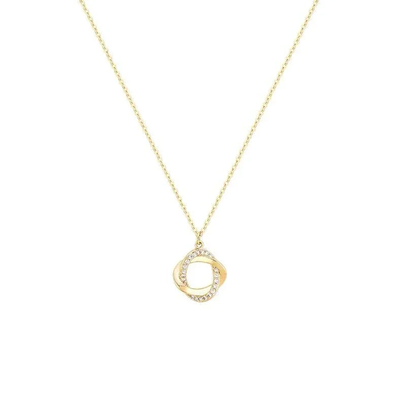 Twisted Circle Necklace