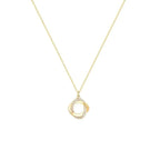 Twisted Circle Necklace