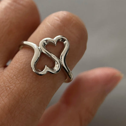 Double Heart Ring