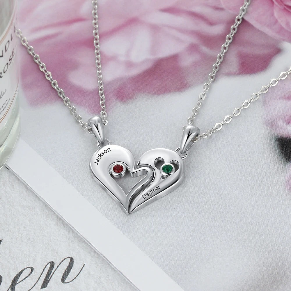 Custom Engraved Heart Necklace