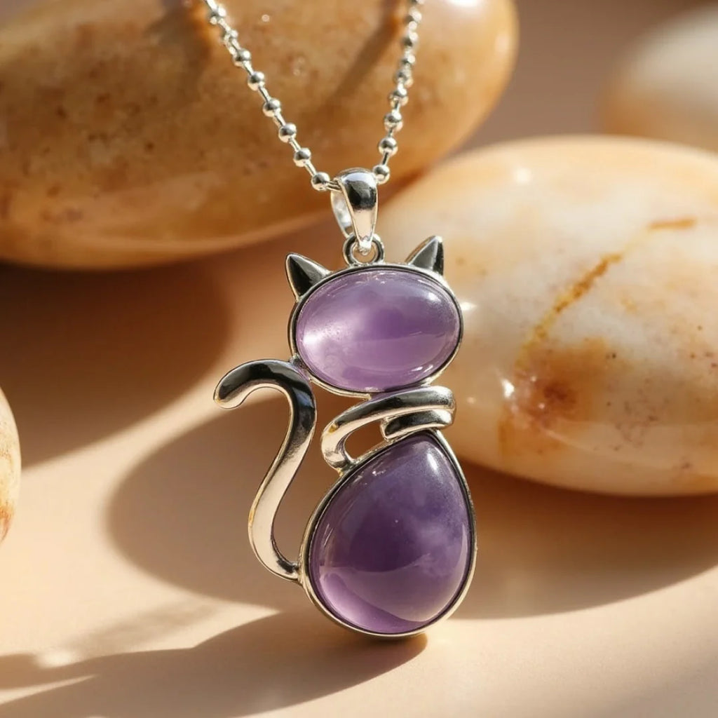 Stone Cat Necklace