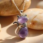 Stone Cat Necklace