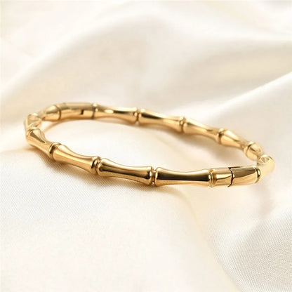 Stainless Steel Bamboo Bracelet