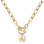 Custom Letter Paper Clip Necklace