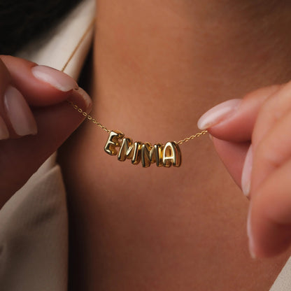 Personalized Bubble Name Necklace