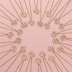 A-Z Flower Heart Necklace