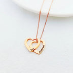 Customized Heart Carved Name Necklace
