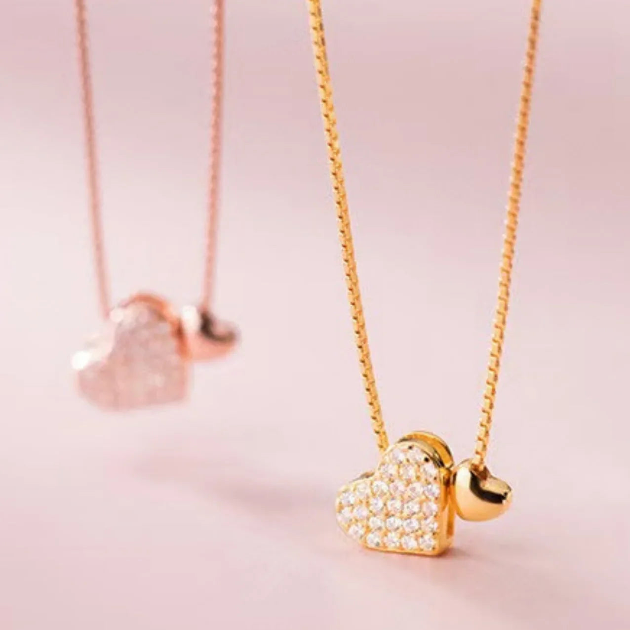 Double Heart Necklace
