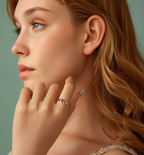 Sterling Silver Holding Hands Ring