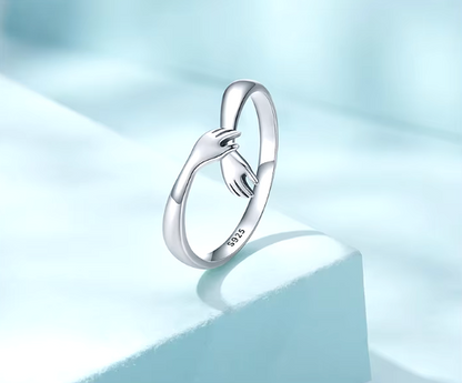 Romantic Holding Hands Ring