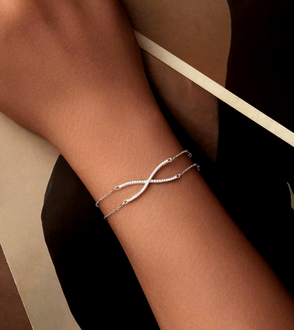 Crossed X-finity Bracelet