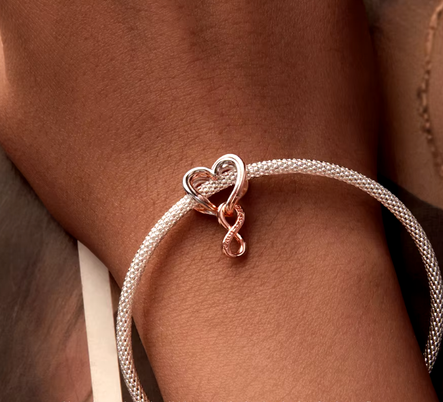 Two-Toned Infinite Love Charm