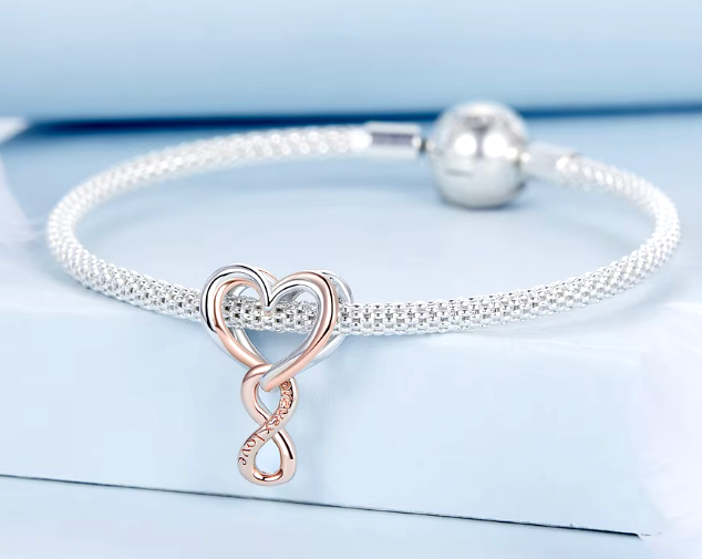 Two-Toned Infinite Love Charm