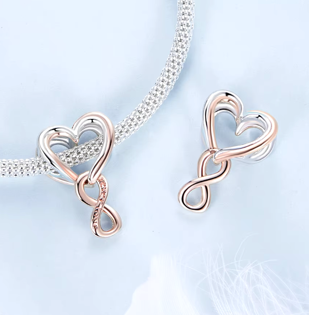 Two-Toned Infinite Love Charm