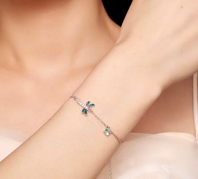 Enamel Dragonfly Bracelet