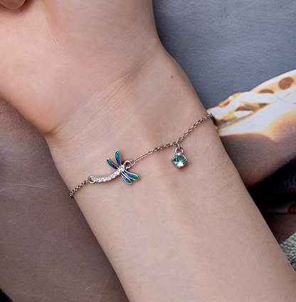 Enamel Dragonfly Bracelet