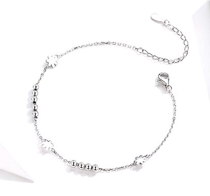 Sterling Silver Daisy Bracelet