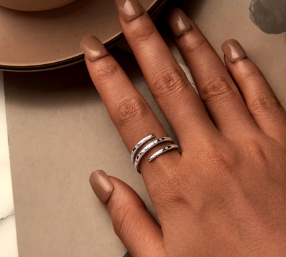 Silver Triple Wrapped Ring