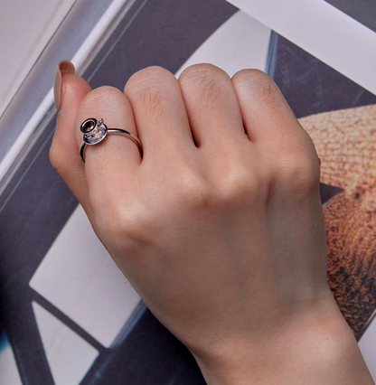 Sterling Silver Coffee & Bread Ring