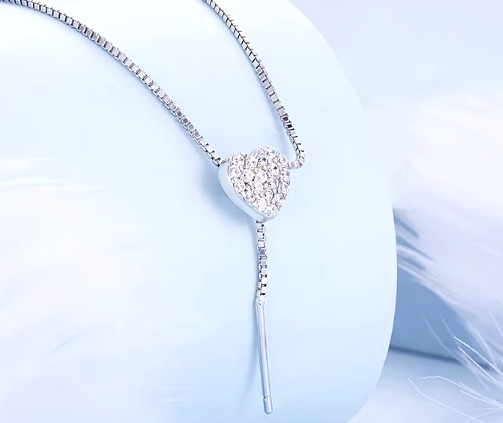 Heart Drop Pendant Necklace