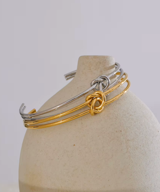 Double Knot Cuff Bracelet