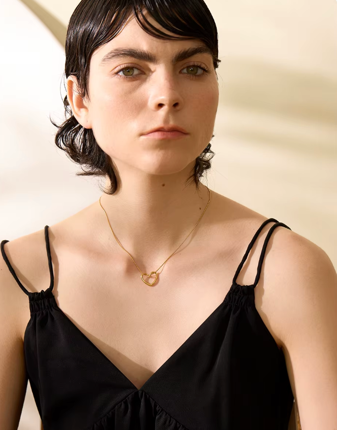 Minimal Heart Necklace