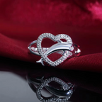 Dolphin Heart Ring