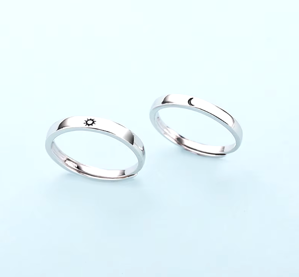 Sun & Moon Couple Rings