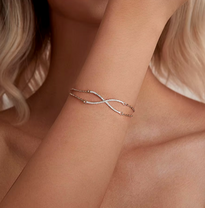 Crossed X-finity Bracelet