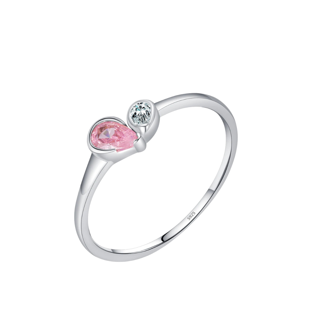 Teardrop Heart Gem Ring