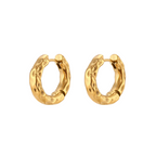 Hammered Hoop Earrings