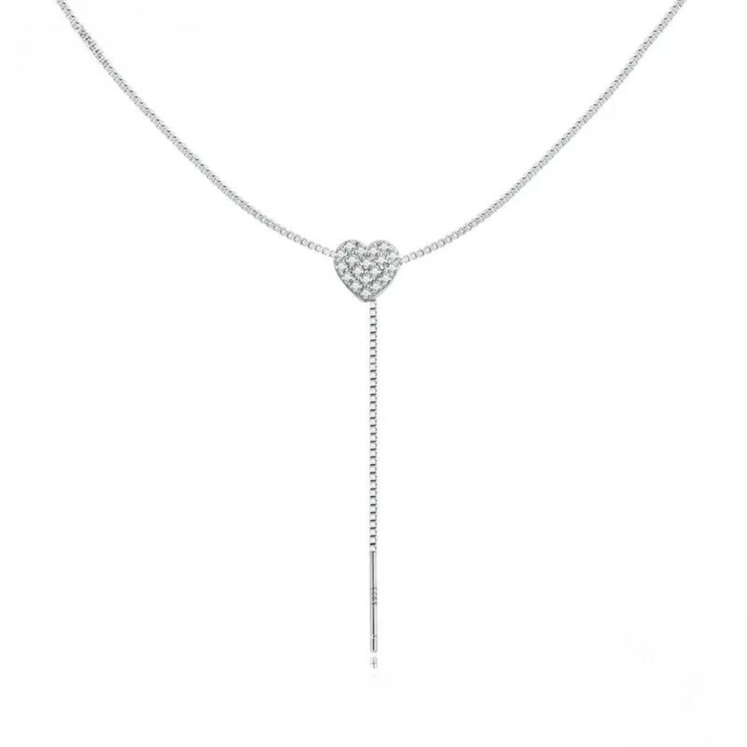 Heart Drop Pendant Necklace