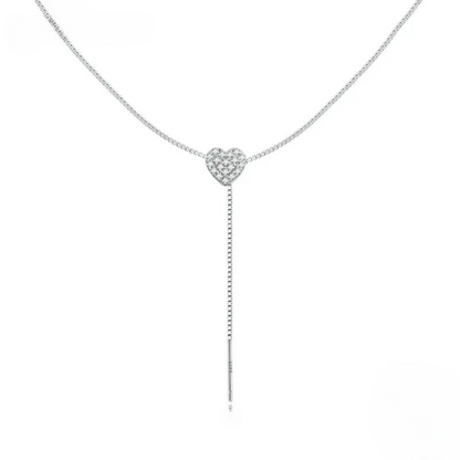 Heart Drop Pendant Necklace