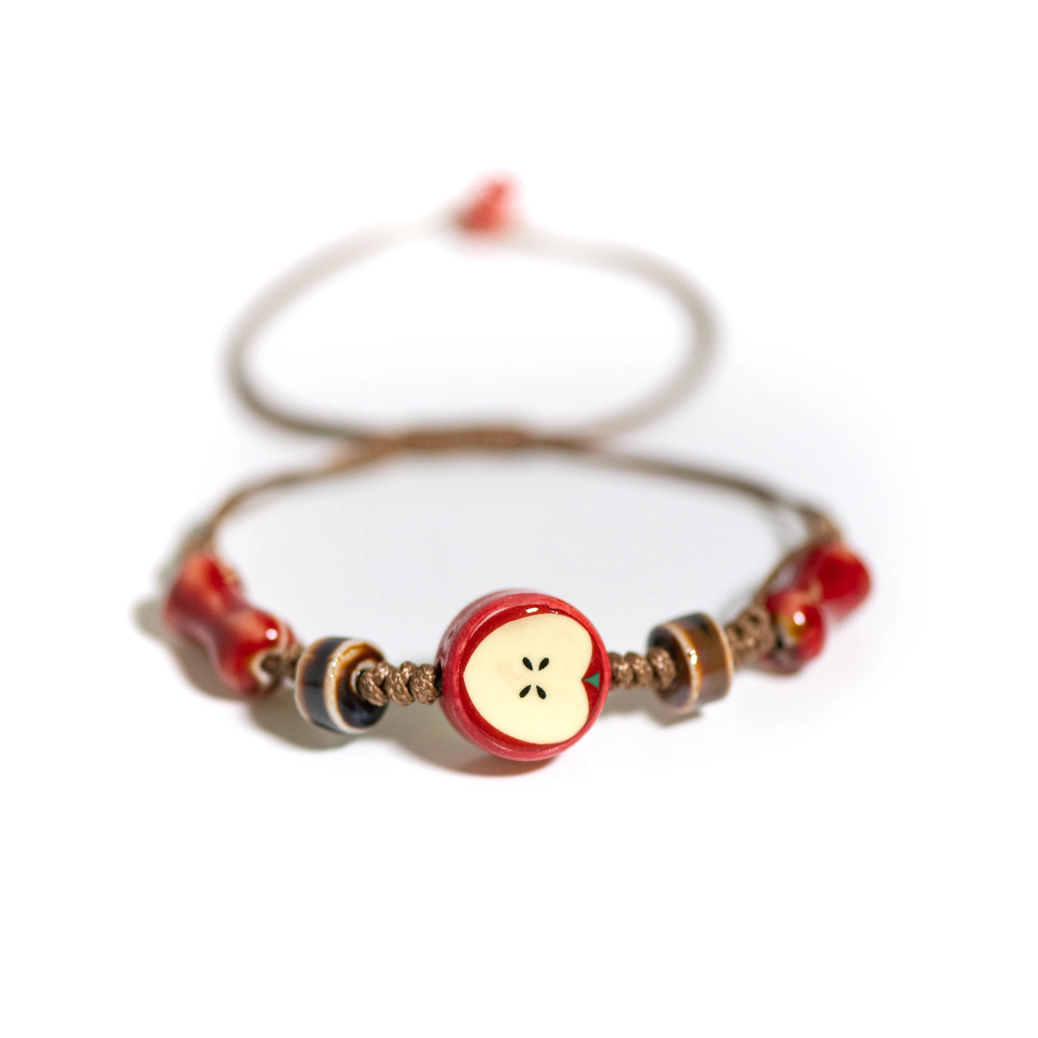 Woven Apple Ceramic Bracelet